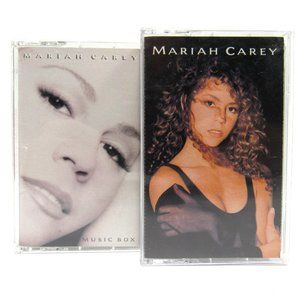 Mariah Carey Cassette Lot 2 Tapes Self-titled 1990 and Music Box 1993